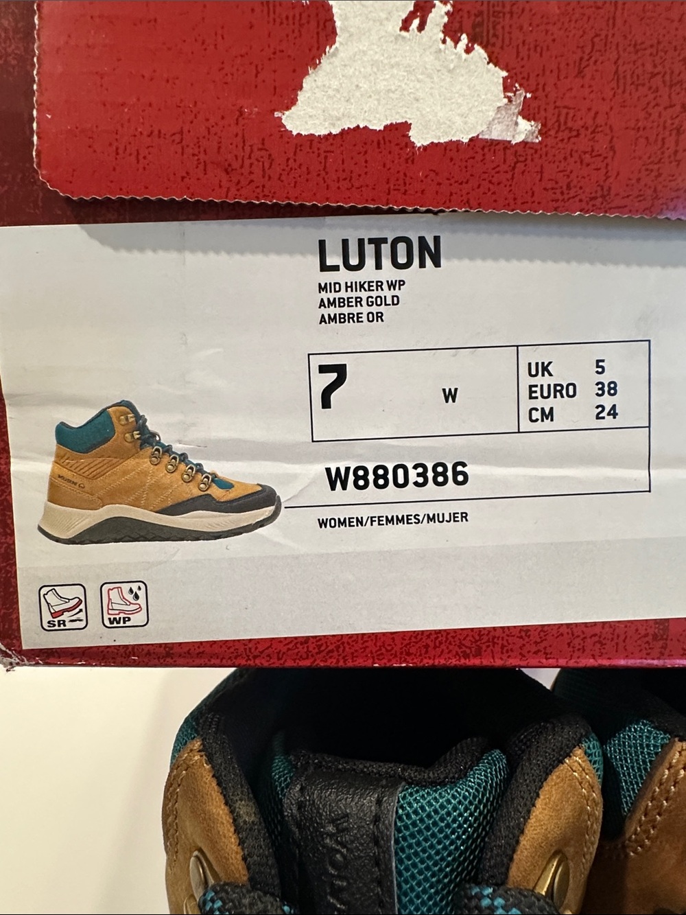 Wolverine Luton Women’s Waterproof Hiking Boots - Picture 2 of 5